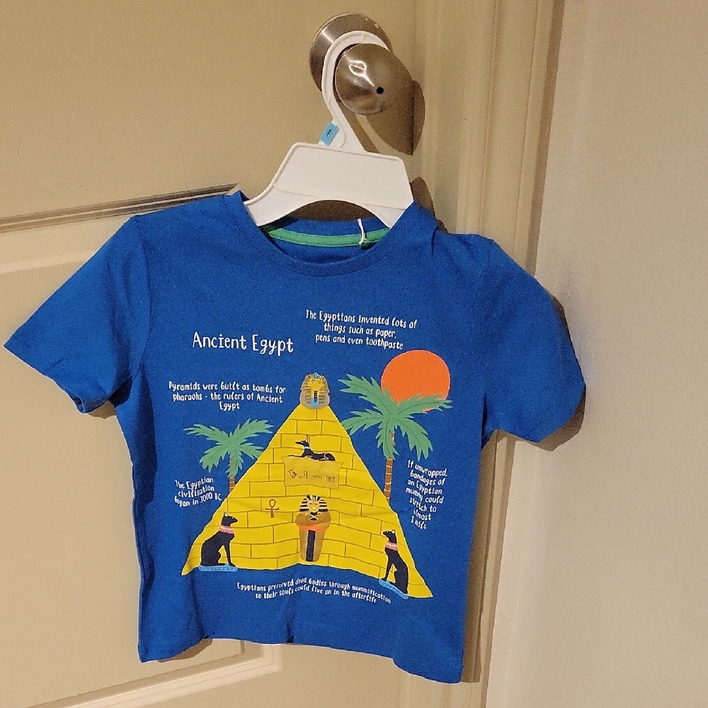 Boden Blue Ancient Egypt Kids T-Shirt